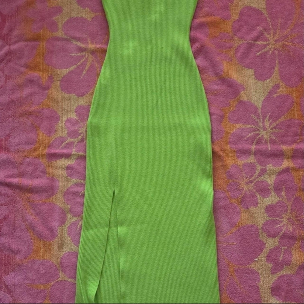 Windsor Strapless Lime Green Dress Size Medium